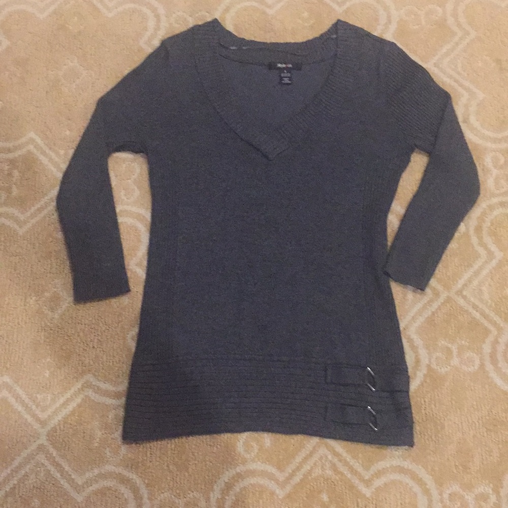 Dark gray sweater V-neck